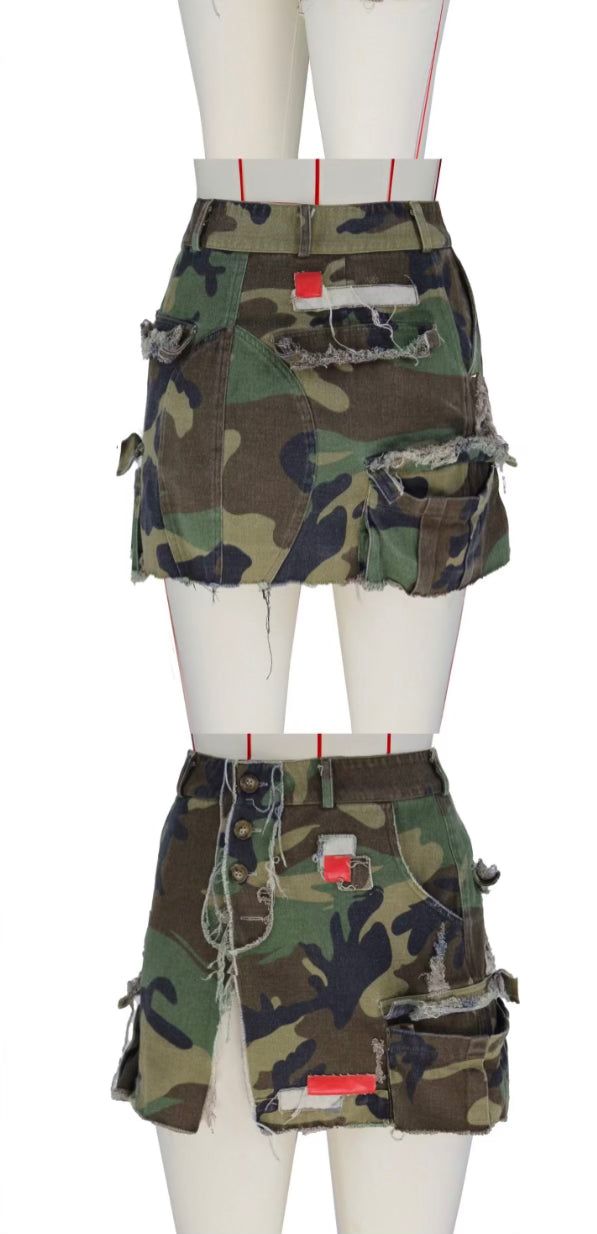 Army Fatigue/ Leg Out Skort
